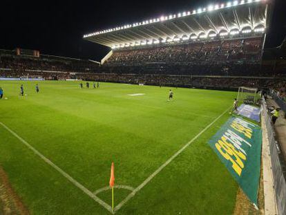 Vista general del Estadio de El Sadar, en Pamplona. 