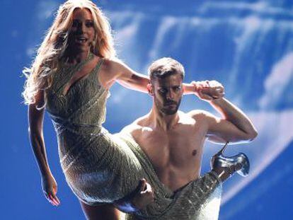 Edurne, durante un ensayo en Viena.