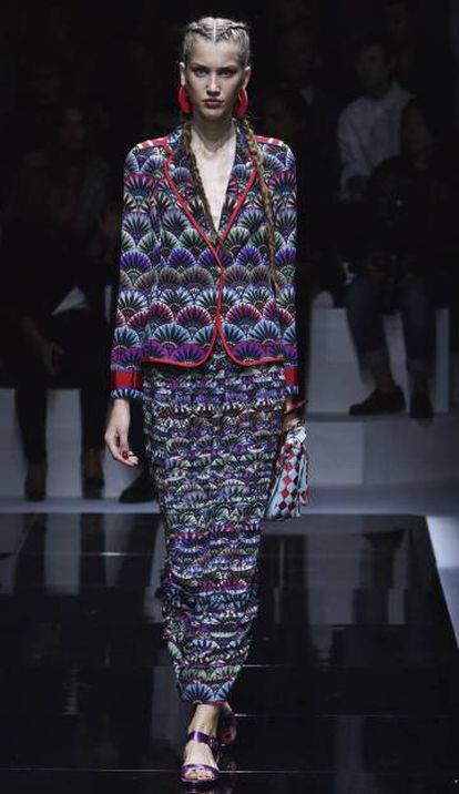 Desfile de Giorgio Armani en la Semana de la Moda de París.