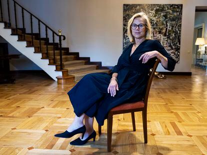Sigrid Kaag, en la residencia del embajador en Madrid.