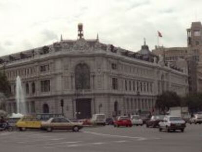 Fachada del Banco de Espa&ntilde;a. 