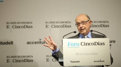 Cristobal Montoro al fòrum Cinco Días.