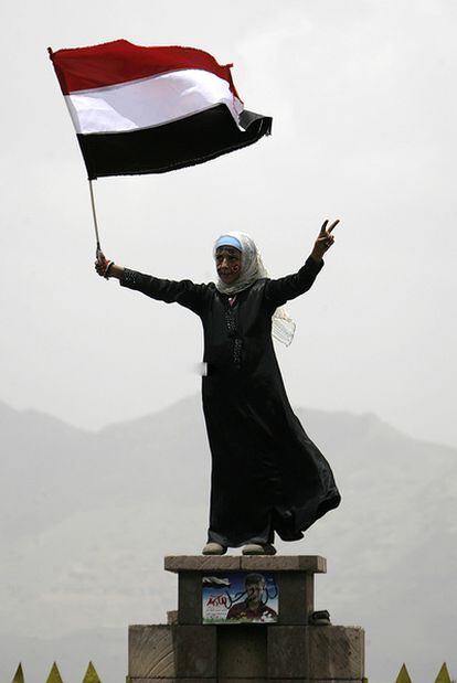Protestas contra el presidente yemení Ali Abdullah Saleh el pasado mayo.