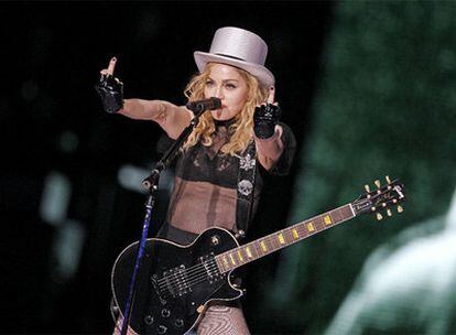 Madonna durante su actuación en Madrid el pasado 23 de julio