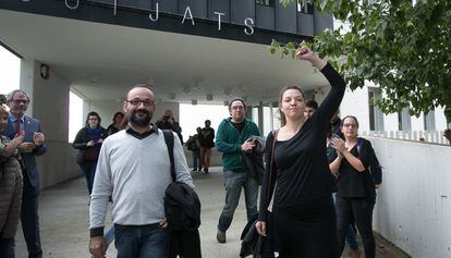 Venturós y Salellas tras el juicio en noviembre de 2016.