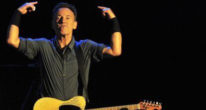 Bruce Springsteen durante una de sus actuaciones en Santiago de Chile, el 12 de septiembre de 2013.