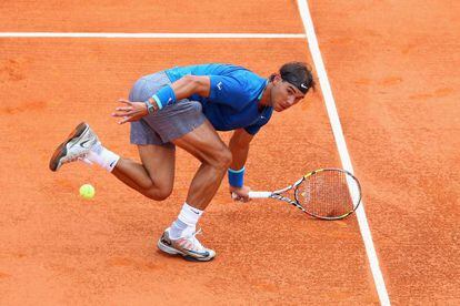 Nadal, en su partido con Gabashvili.