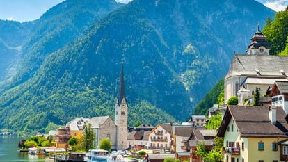 La ciudad de Hallstatt, en la región austriaca de Salzkammergut, que ostenta la capitalidad cultural europea.