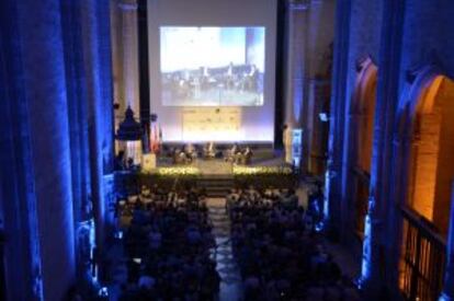 Antigua capilla del convento de Santa Cruz, uno de los puntos donde se celebra el Hay Festival