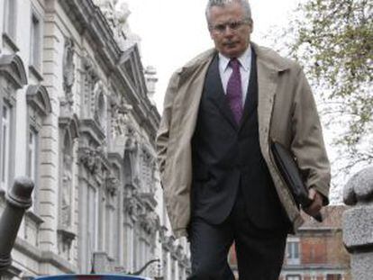 Baltasar Garzón llega al Supremo el 15 de abril de 2010.