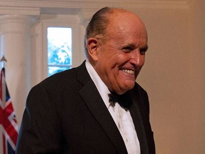 El exalcalde de Nueva York Rudy Giuliani, el viernes pasado en una visita a la Casa Blanca.