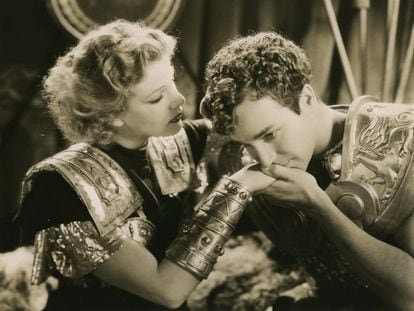 Elissa Landi y David Maners en una imagen de 'El marido de la amazona' (1933).