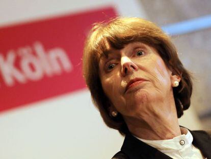 La alcaldesa de Colonia, Henriette Reker, el pasado 5 de enero en una rueda de prensa sobre la oleada de agresiones a mujeres.