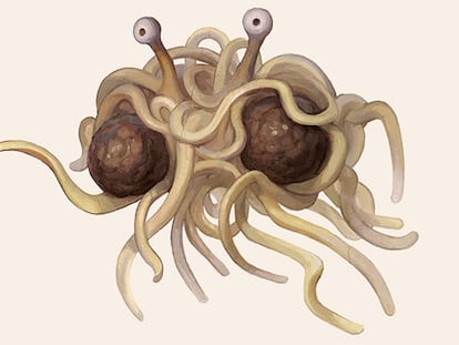 El Flying Spaghetti Monster y sus divinas albóndigas. / FREETHOUGHTBLOGS