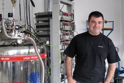 Konstantin Novoselov, en su laboratorio de física de estado sólido en la Universidad de Manchester (Reino Unido).