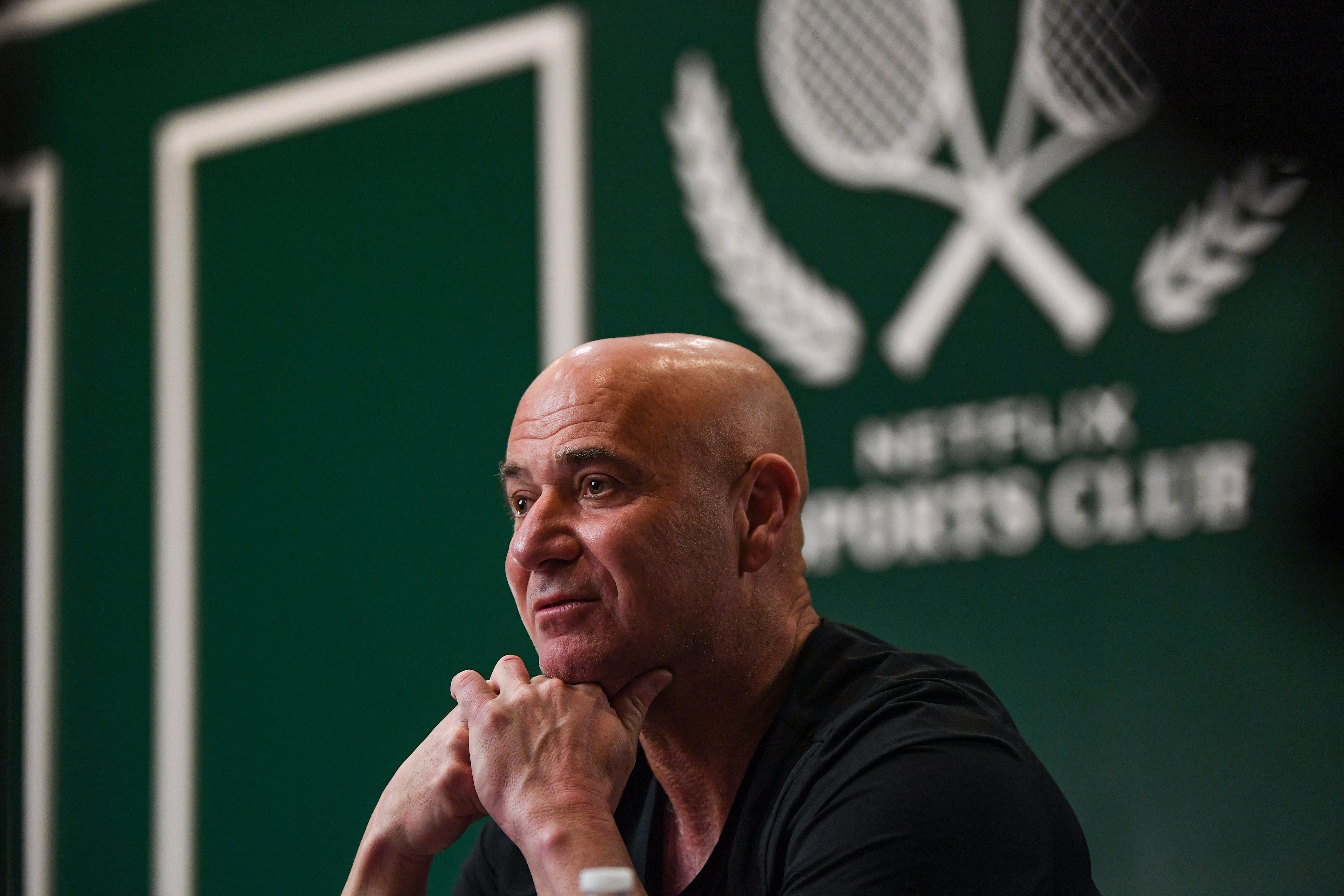 Andre Agassi, durante el encuentro en el Mandalay Bay de Las Vegas.