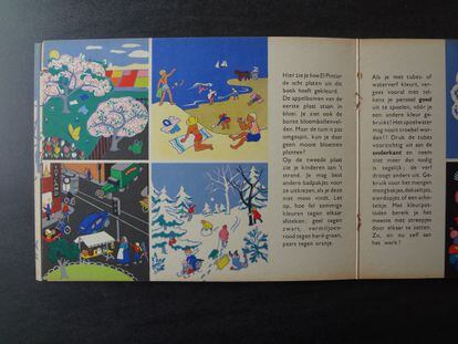 Página de 'El libro de colores', editado por El Pintor.