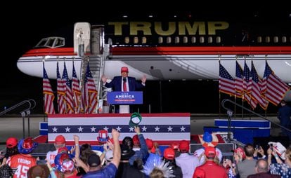 Donald Trump, durante un mitin en Latrobe (Pensilvania), en noviembre pasado.
