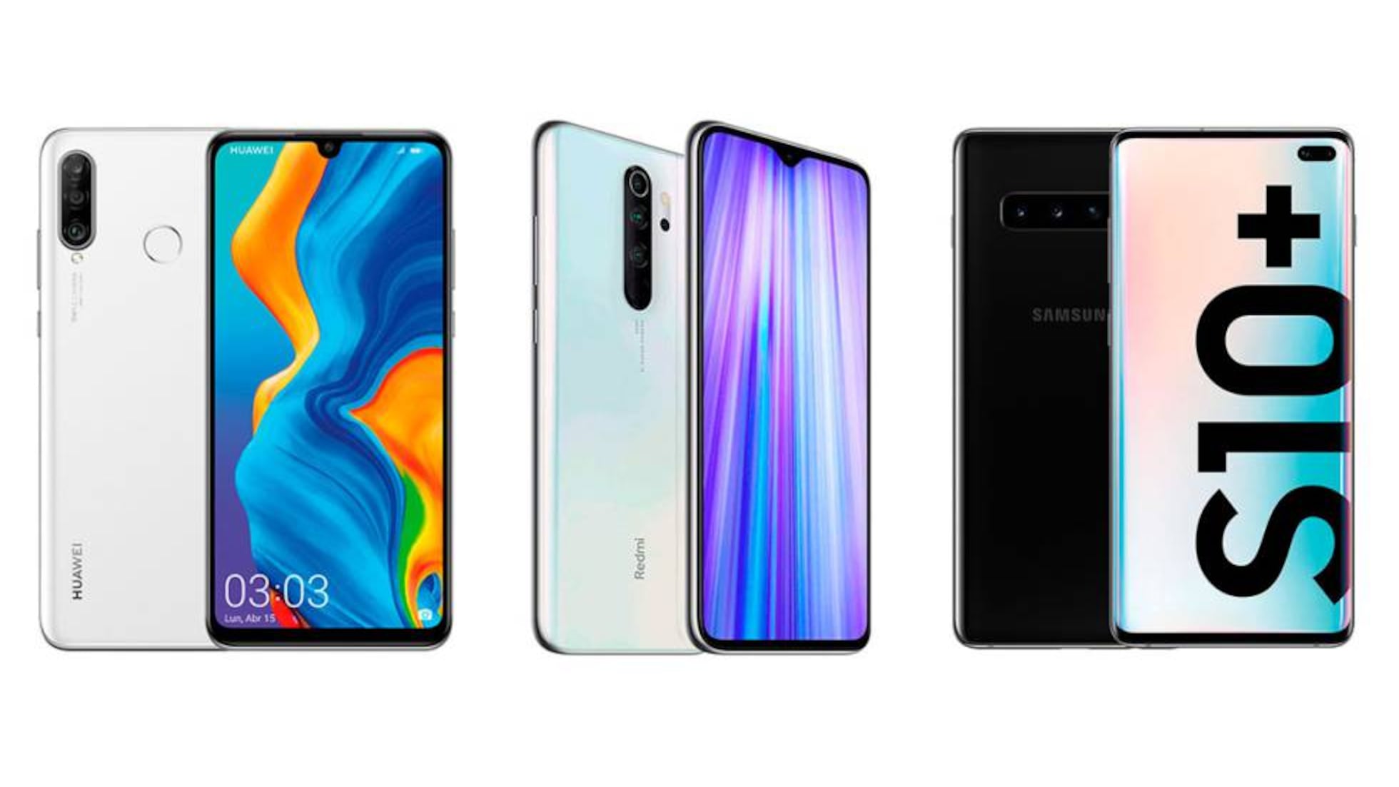 Xiaomi Redmi Note 8 Pro, Samsung Galaxy S10+ y otras grandes