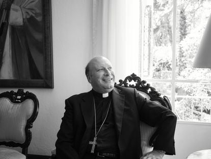 Franco Coppola, nuncio apostólico en México, durante una entrevista con EL PAÍS en Ciudad de México el 3 de mayo.