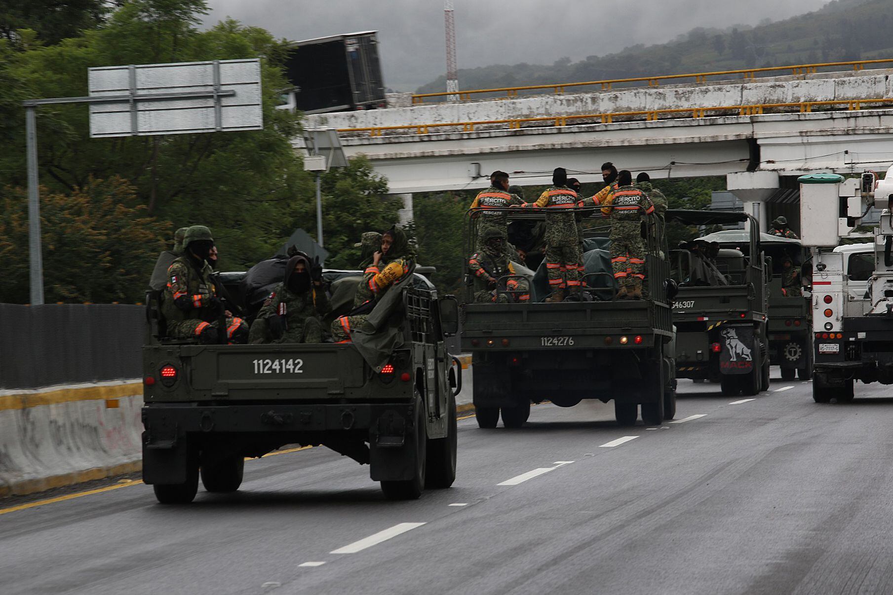 Personal del Ejército se traslada a Acapulco, este miércoles.