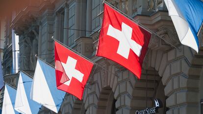 Sede de Credit Suisse en la Paradeplatz de Zurich.