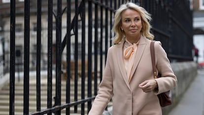 Corinna Larsen, a su llegada a la Corte de Justicia de Londres, el 29 de marzo.