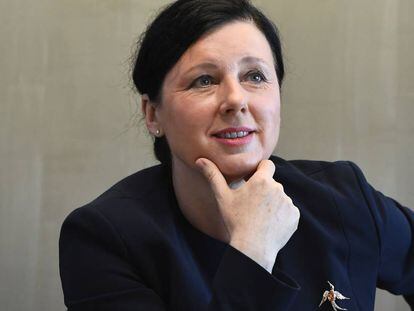 Vera Jourová, comisaria europea de Justicia. 