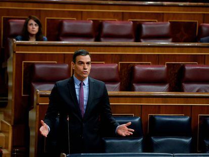 Pedro Sánchez aquest dimecres al Congrés. 