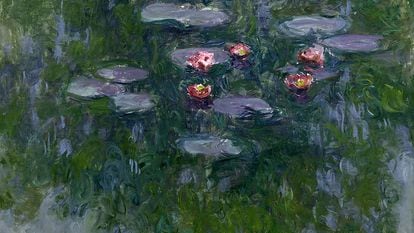 Claude Monet (1840-1926), Nenúfares, hacia 1916-1919. Óleo sobre lienzo, 130x152 cm París, Musée Marmottan Monet, legado Michel Monet, 1966. Inv. 5098.