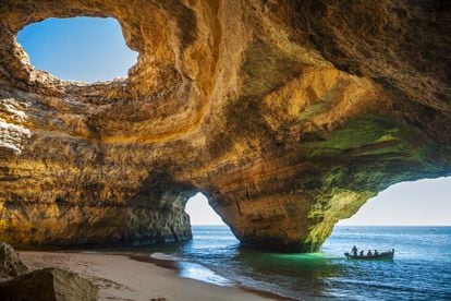 Cueva de Benagil, en el Algarve.
