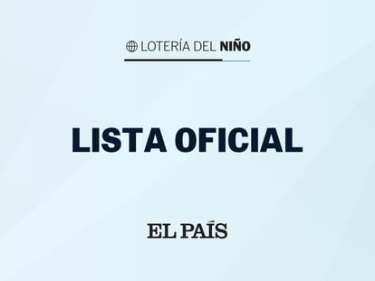 Lista oficial de la Lotería del Niño 2022.