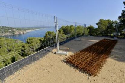 Material de construcció a Begur.