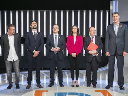 Els set candidats de les eleccions autonòmiques del 21 de desembre.