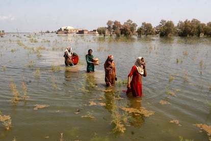 Inundaciones en Pakistán en septiembre del pasado año.