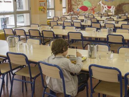 Un menjador d&#039;una escola. 