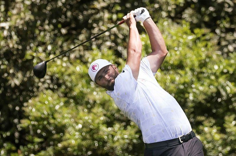 Rahm, este sábado en la tercera jornada del Masters de Augusta.