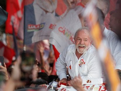 Luiz Inácio Lula da Silva, en un evento de campaña en Fortaleza, Brasil.