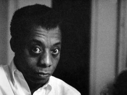 Retrato del escritor James Baldwin en 1963.