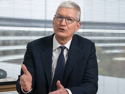 Tim Cook, consejero delegado de Apple, durante su participación en una Conferencia sobre Privacidad.