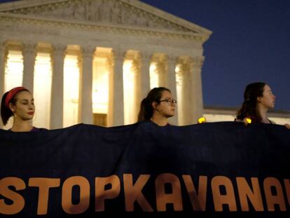 Protesta contra Kavanaugh, este miércoles ante el Supremo / VÍDEO: EPV