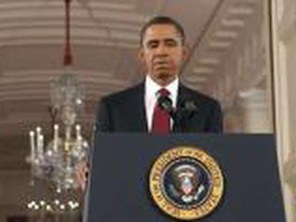 Obama, durante su comparecencia de hoy en rueda de prensa