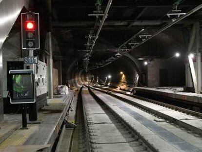 El estado del túnel el pasado 24 de octubre, cuando Adif estaba ultimando los trabajos.