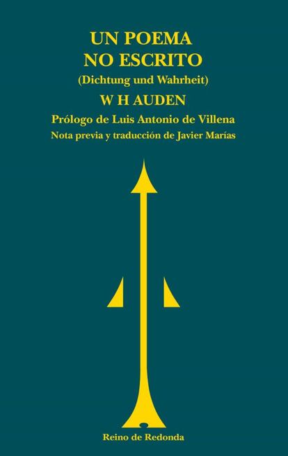 portada libro 'Un poema no escrito', W. H. AUDEN. EDITORIAL REINO DE RONDA