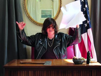 La artista y comisaria Connie Hockaday, impulsora del proyecto 'Artists-in-Presidents'.
