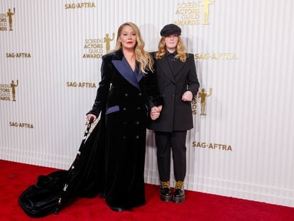 Christina Applegate y su hija, Sadie Grace LeNoble en la 29º edición de los premios anuales del Sindicato de Actores, que se entregaron el pasado domingo, 26 de febrero de 2023, en California.