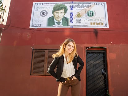 Lilia Lemoine, en su domicilio del barrio porteño Santa Rita