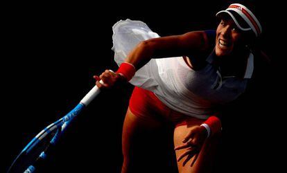 Muguruza, durante un partido del US Open.