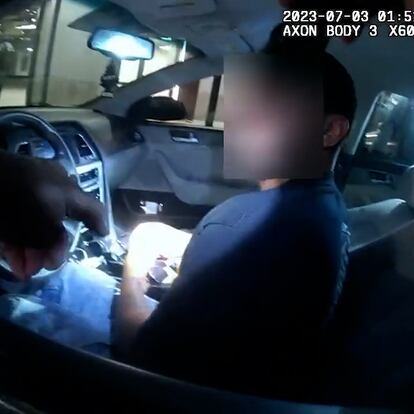 Detención de Derek Diaz el 3 de julio de 2023 en Orlando, Florida.