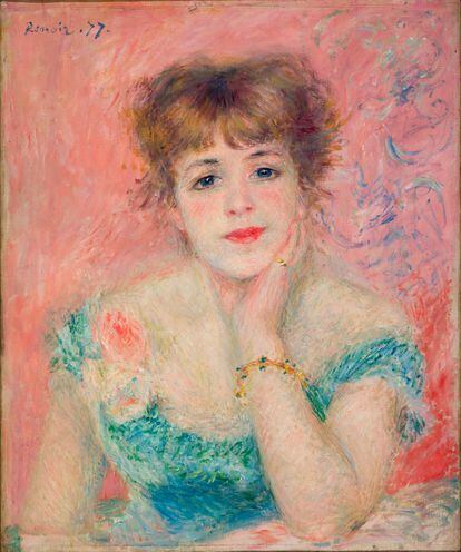 'Portrait de Jeanne Samary en robe décolletée' (1877), d'Auguste Renoir, une autre œuvre de la collection Morozov.